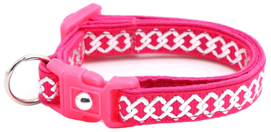 Silver Knots Cat Collar
